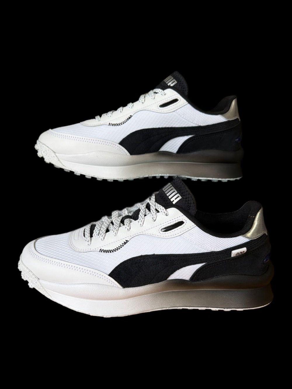 Puma STYLE RIDER ZINC Men’s size 11 White/Black/Puma Silver *NWB* - Picture 6 of 15